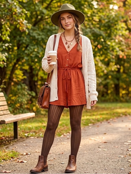 Lulus Pants - Lulu's Burnt Sienna Kimono Bell Sleeves Flowy Boho Romper, Sz XL